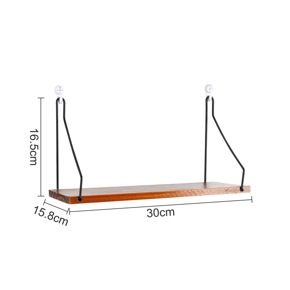 Amazon｜miidoo ウォールシェルフ木製 無痕釘 壁 棚 賃貸 ラック 壁